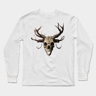 Cool Deer skull Long Sleeve T-Shirt